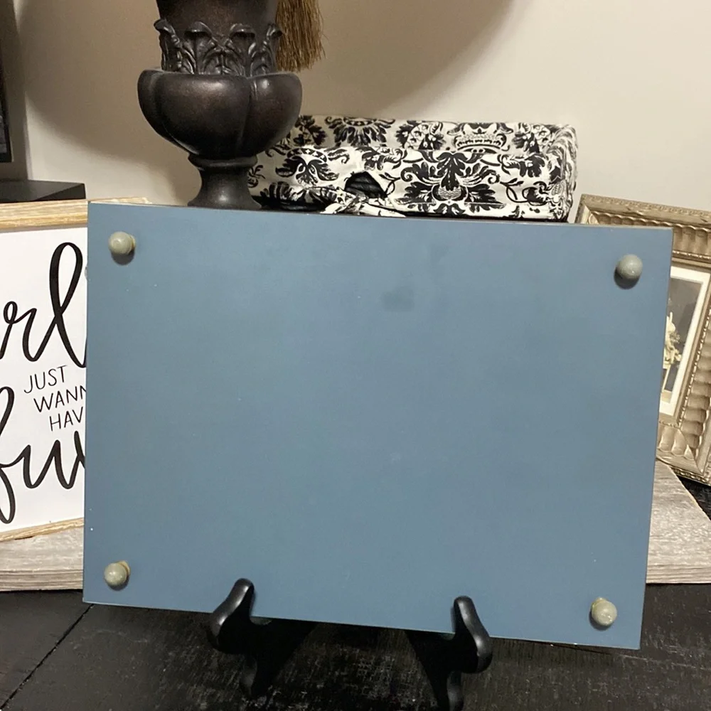 Vintage Mirrored Lucite Border Tray!